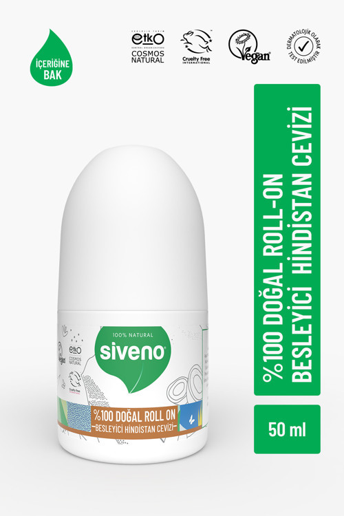 %100 Doğal Roll On Hindistan Cevizli Deodorant Ter Kokusu Önleyici Bitkisel Leke Bırakmayan Vegan 50 ml