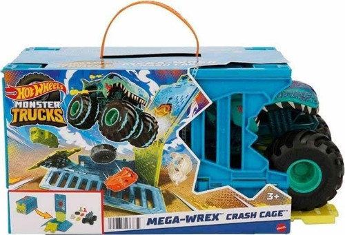 Oyuncak Hot Wheels Monster Trucks 1/24 Mega Wrexin Çarpışma Kafesi Hnc29