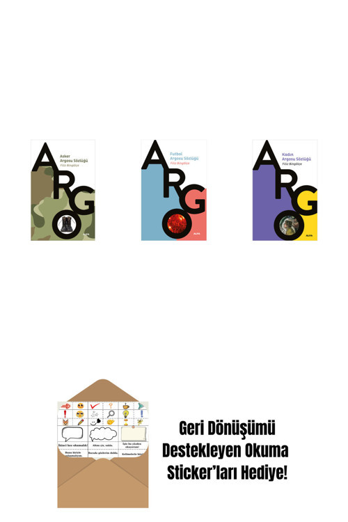 Alfa Yayıncılık Asker Argosu Sözlüğü + Futbol Argosu Sözlüğü + Kadın Argosu Sözlüğü + Okuma Sticker'Ları