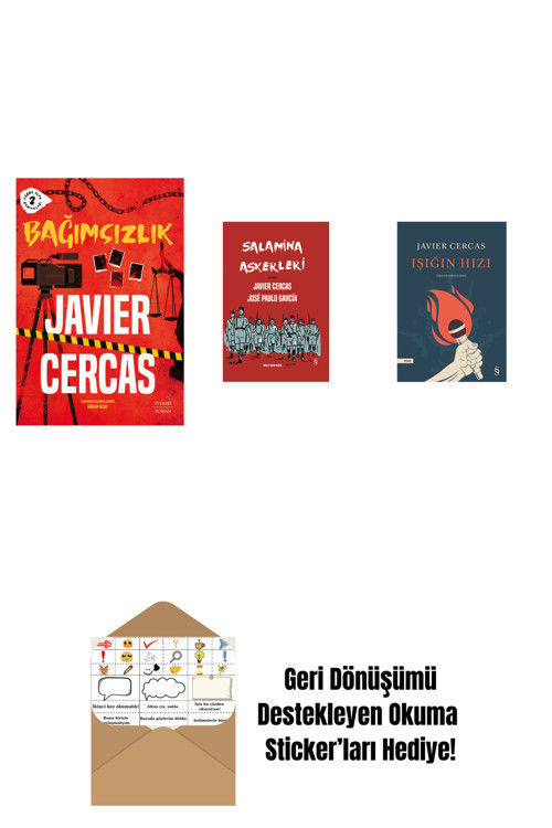 Everest Yayınları Bağımsızlık + Salamina Askerleri (Çizgi Roman - Ciltli) + Işığın Hızı + Okuma Sticker'Ları