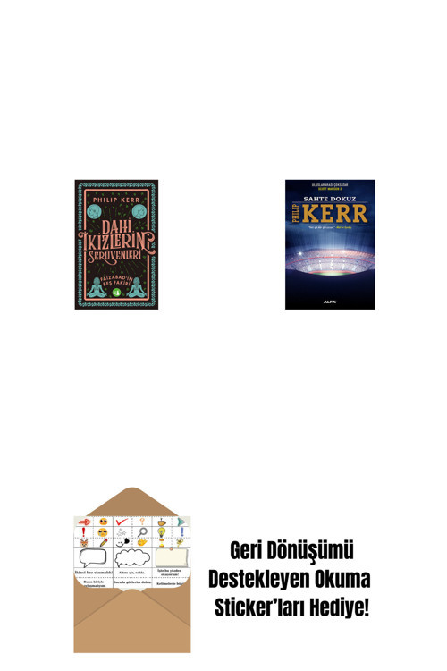 Alfa Yayıncılık Dahi İkizlerin Serüvenleri - Faizabad'In Beş Fakiri + Sahte Dokuz + Okuma Sticker'Ları