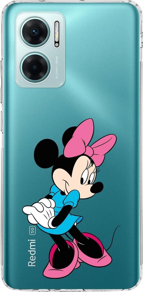Redmi Note 11E Kamera Korumalı Kapak Minnie Mouse Tasarımlı Şeffaf Kılıf