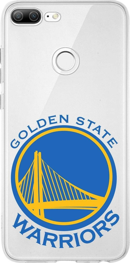 Huawei Honor 9 Lite Uyumlu Kapak Golden State Warriors Tasarımlı Şeffaf Silikon Kılıf