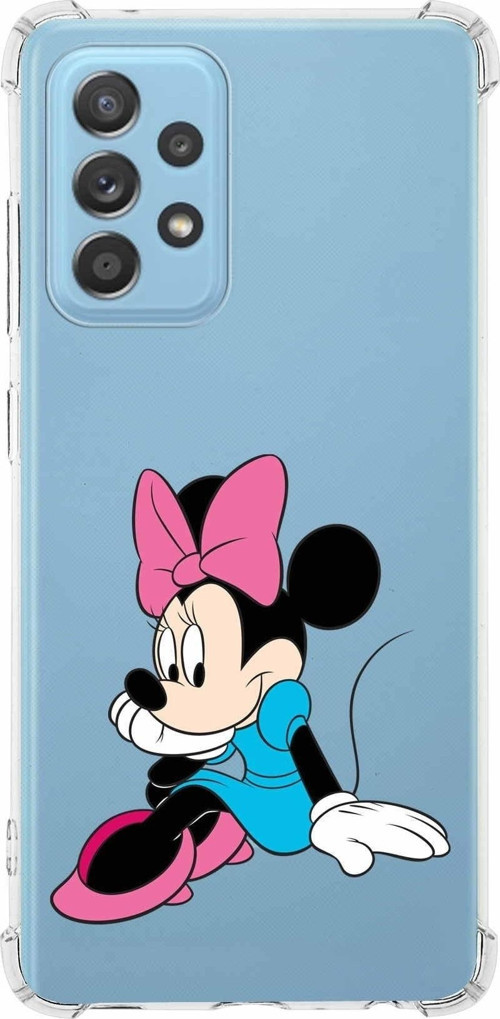 Samsung Galaxy A23 Köşe Korumalı Antişok Kapak Minnie Mouse Tasarımlı Şeffaf Kılıf