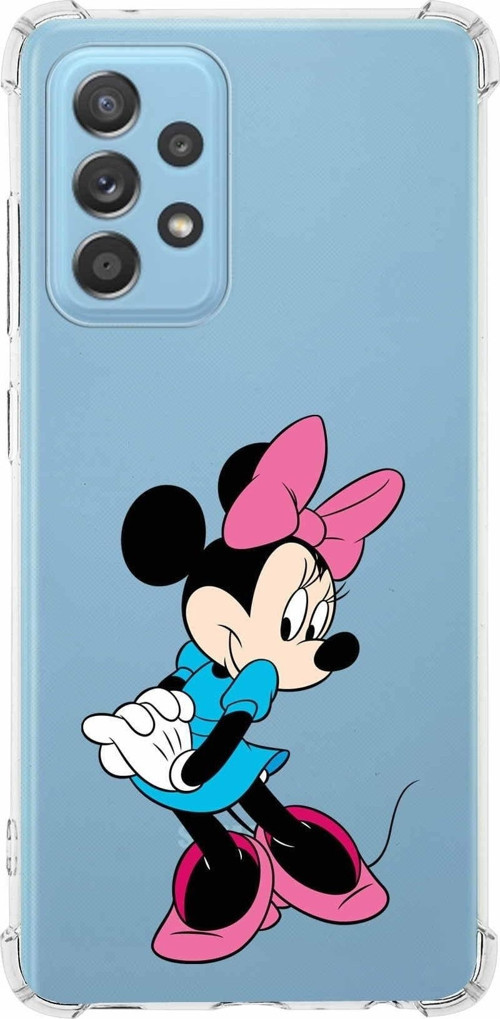 Samsung Galaxy A23 Köşe Korumalı Antişok Kapak Minnie Mouse Tasarımlı Şeffaf Kılıf