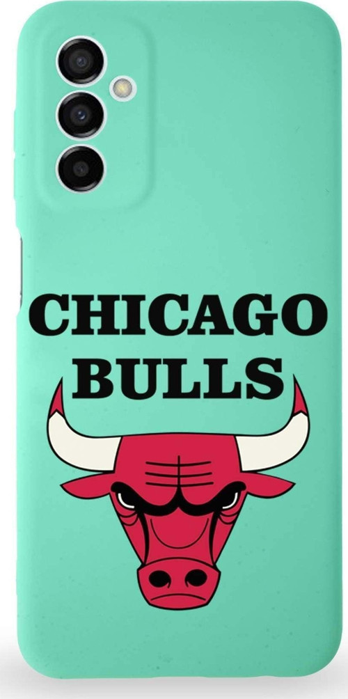 Samsung Galaxy A04S Uyumlu Lansman Kılıf Altı Kapalı Içi Kadife Chicago Bulls Tasarımlı Kapak