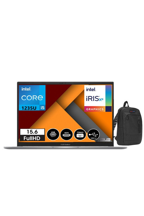 Vivobook X1504Za-Bq449 I5 1235U 24Gb 1Tb Ssd 15.6" W11Home Fhd X1504Za-Bq45027+Zettaçanta