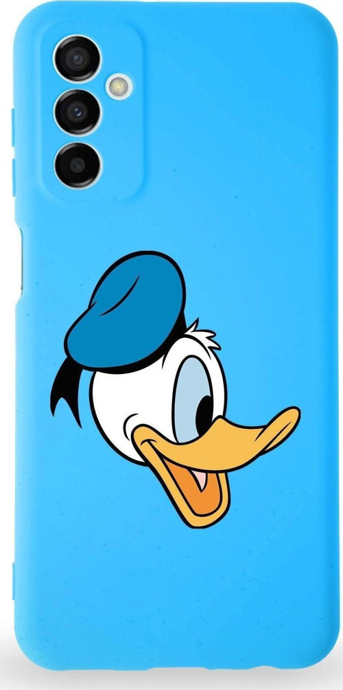 Samsung Galaxy A04S Uyumlu Lansman Kılıf Altı Kapalı Içi Kadife Donald Duck-F Tasarımlı Kapak