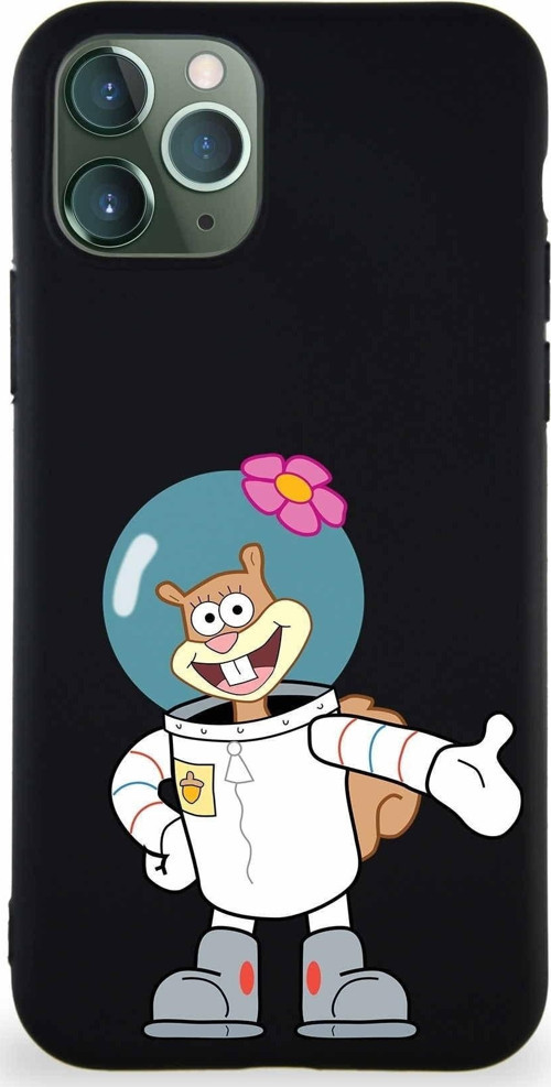 Apple Iphone 11 Pro Max Soft Premier Kapak Sandy Tasarımlı Silikon Kılıf - Siyah