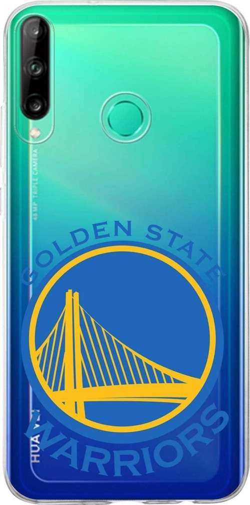 Huawei P40 Lite E Uyumlu Kapak Golden State Warriors Tasarımlı Şeffaf Silikon Kılıf