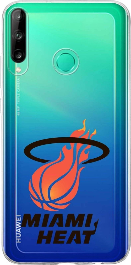 Huawei P40 Lite E Uyumlu Kapak Miami Heat Tasarımlı Şeffaf Silikon Kılıf