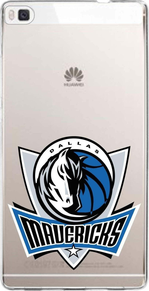 Huawei P8 Uyumlu Kapak Dallas Mawericks Tasarımlı Şeffaf Silikon Kılıf