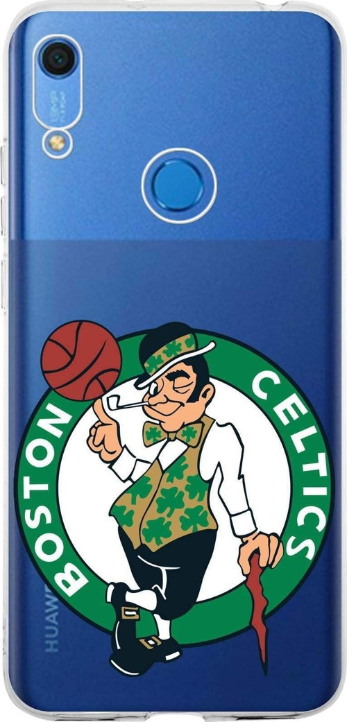 Huawei Y6S 2019 Uyumlu Kapak Boston Celtics Tasarımlı Şeffaf Silikon Kılıf
