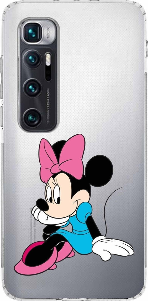 Xiaomi Mi 10 Ultra Kamera Korumalı Kapak Minnie Mouse Tasarımlı Şeffaf Kılıf