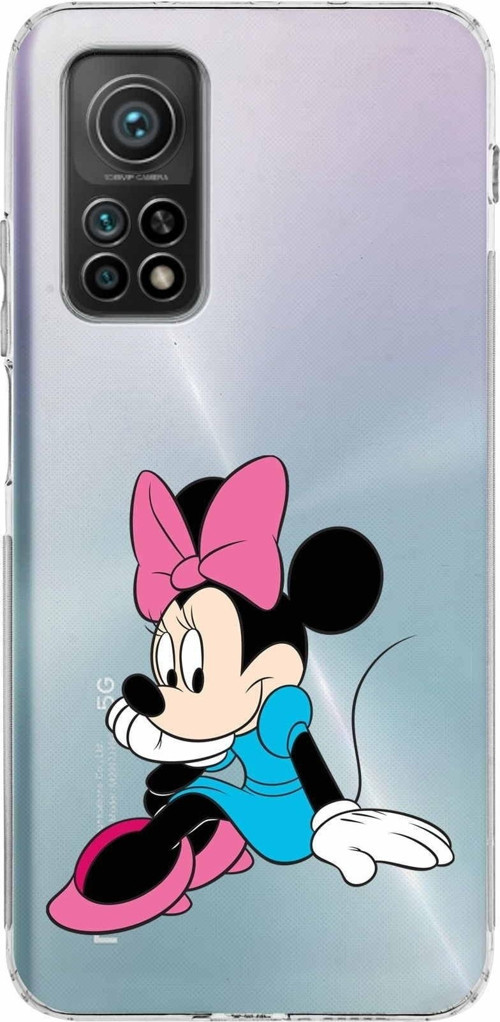 Xiaomi Mi 10T Pro Kamera Korumalı Kapak Minnie Mouse Tasarımlı Şeffaf Kılıf