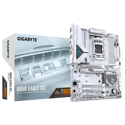 B850 EAGLE ICE AM5 DDR5 8200MHz (OC) ATX Gaming (Oyuncu) Anakart