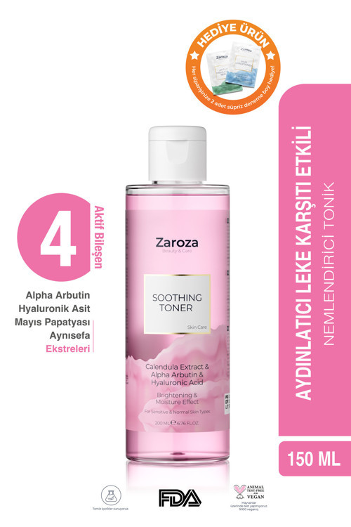 Pembe Tonik | Aydınlatıcı Arındırıcı Ve Nemlendirici Tonik (arbutin ) Soothing Toner - 200 ml