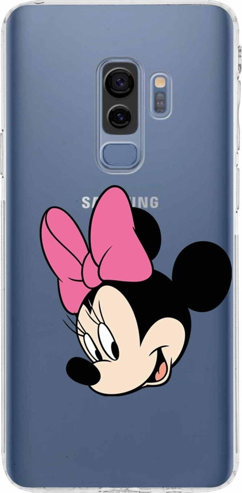 Samsung Galaxy S9 Plus Kamera Korumalı Kapak Minnie Mouse Tasarımlı Şeffaf Kılıf