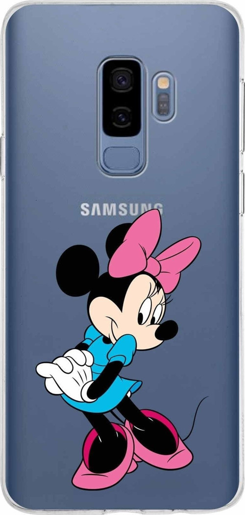 Samsung Galaxy S9 Plus Kapak Minnie Mouse Tasarımlı Şeffaf Silikon Kılıf