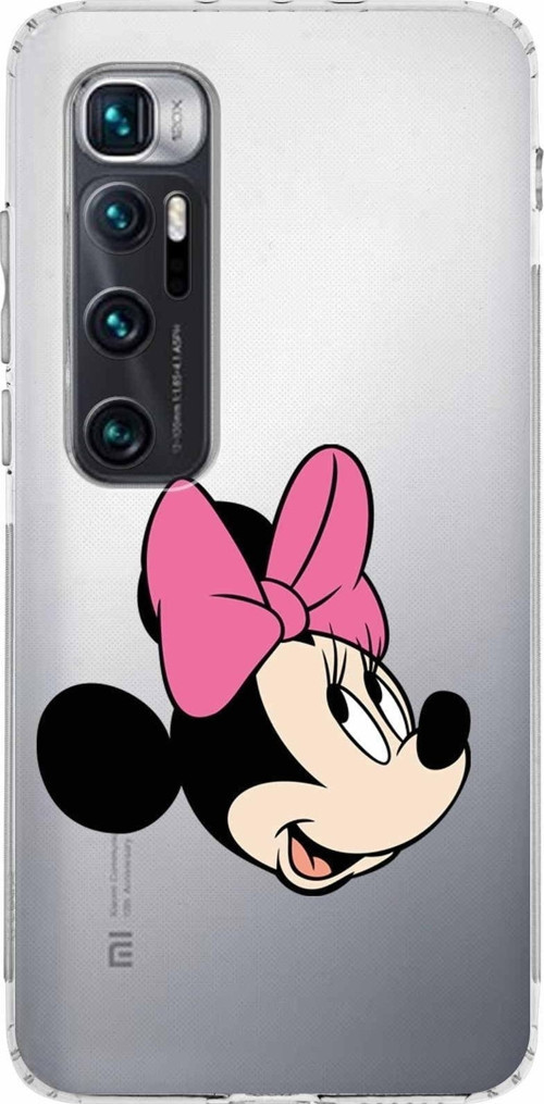 Xiaomi Mi 10 Ultra Kamera Korumalı Kapak Minnie Mouse Tasarımlı Şeffaf Kılıf