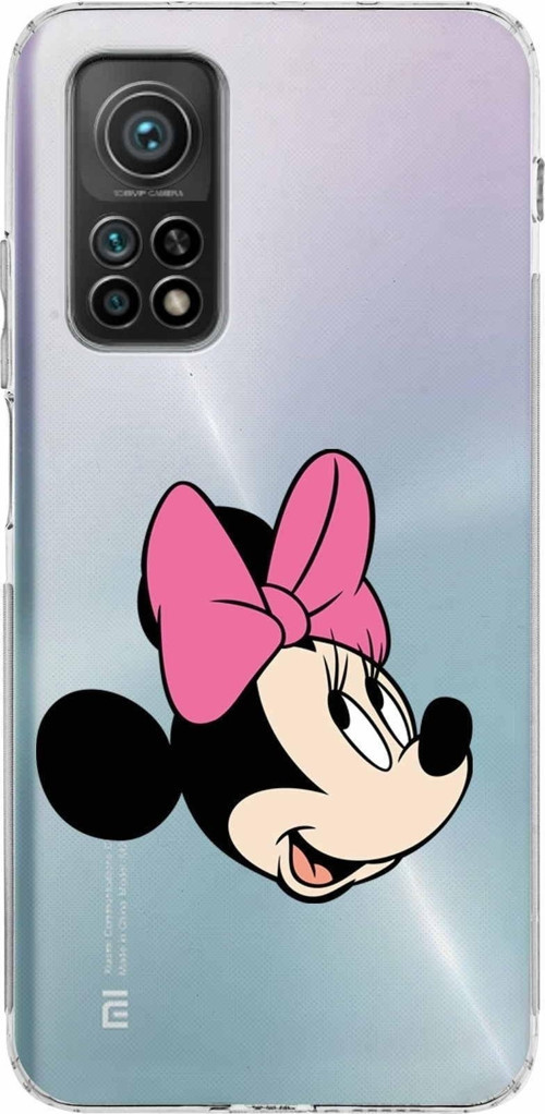 Xiaomi Mi 10T Pro Kamera Korumalı Kapak Minnie Mouse Tasarımlı Şeffaf Kılıf