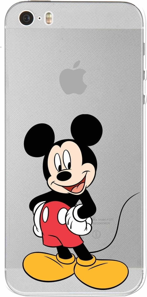 Apple Iphone 5 Uyumlu Kamera Korumalı Kapak Mickey Mouse Tasarımlışeffaf Kılıf