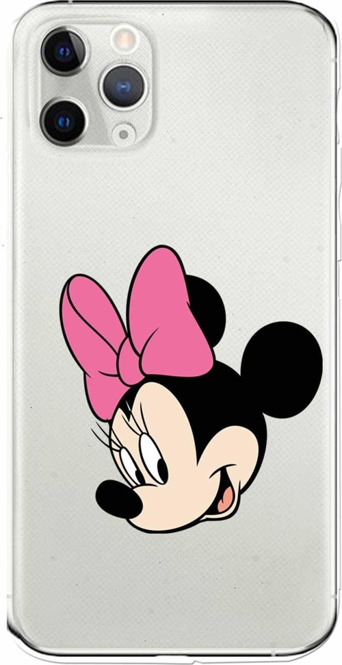 Apple Iphone 11 Pro Uyumlu Kamera Korumalı Kapak Minnie Mouse Tasarımlışeffaf Kılıf