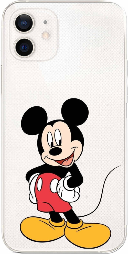 Apple Iphone 12 Mini Uyumlu Kamera Korumalı Kapak Mickey Mouse Tasarımlışeffaf Kılıf