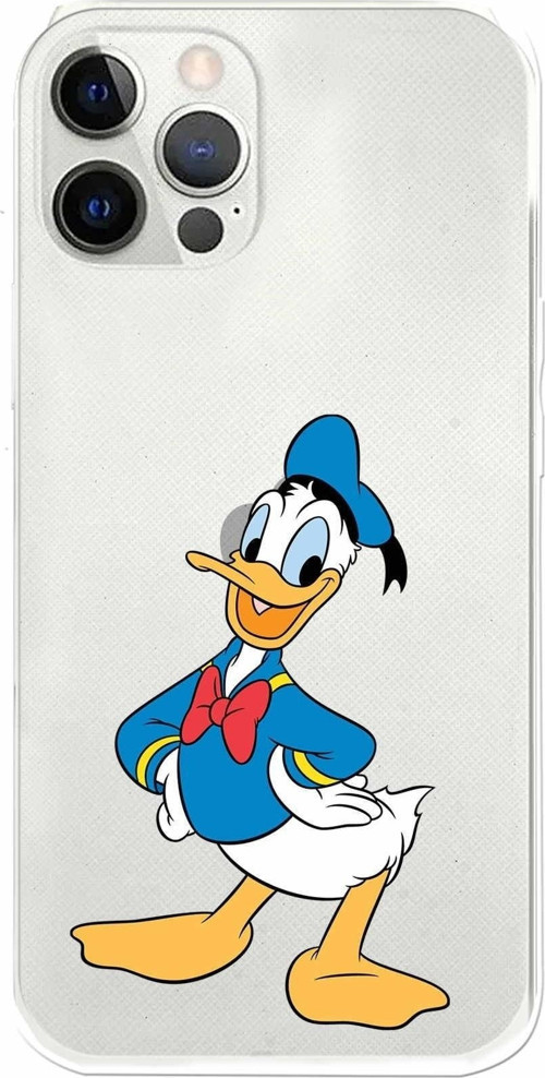 Apple Iphone 12 Pro Uyumlu Kamera Korumalı Kapak Donald Duck Tasarımlışeffaf Kılıf