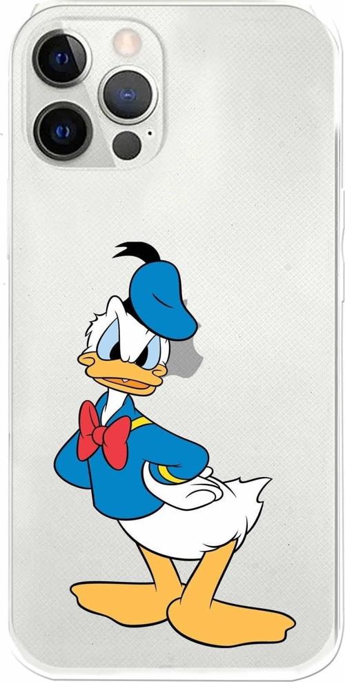Apple Iphone 12 Pro Uyumlu Kamera Korumalı Kapak Donald Duck Tasarımlışeffaf Kılıf