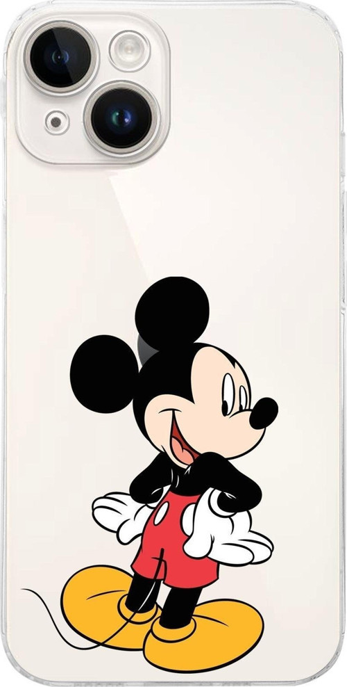 Apple Iphone 14 Uyumlu Kamera Korumalı Kapak Mickey Mouse Tasarımlı Şeffafkılıf