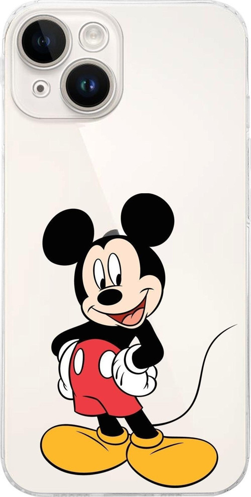 Apple Iphone 14 Uyumlu Kamera Korumalı Kapak Mickey Mouse Tasarımlı Şeffafkılıf