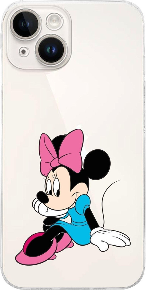 Apple Iphone 14 Uyumlu Kamera Korumalı Kapak Minnie Mouse Tasarımlı Şeffafkılıf