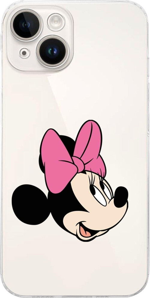 Apple Iphone 14 Uyumlu Kamera Korumalı Kapak Minnie Mouse Tasarımlı Şeffafkılıf