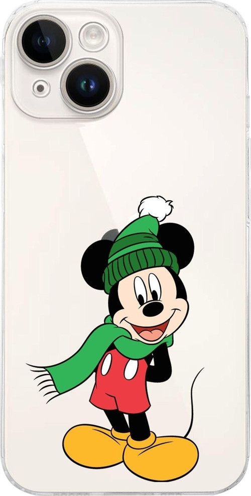 Apple Iphone 14 Uyumlu Kamera Korumalı Kapakmickey Mouse Tasarımlı Şeffafkılıf