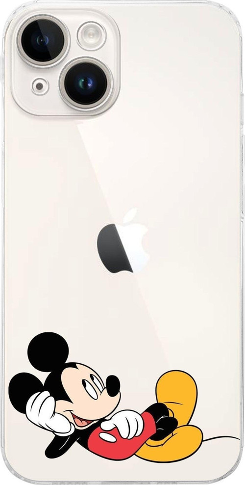 Apple Iphone 14 Uyumlu Kamera Korumalı Kapakmickey Mouse Tasarımlı Şeffafkılıf