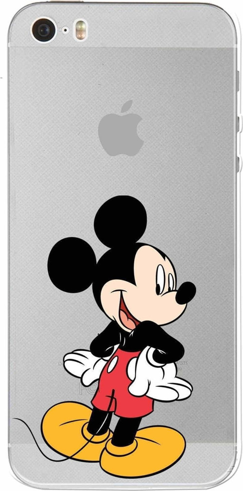 Apple Iphone 5 Uyumlu Kamera Korumalı Kapak Mickey Mouse Tasarımlışeffaf Kılıf