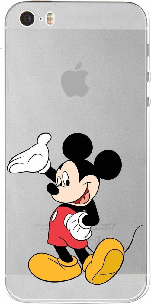 Apple Iphone 5 Uyumlu Kamera Korumalı Kapak Mickey Mouse Tasarımlışeffaf Kılıf