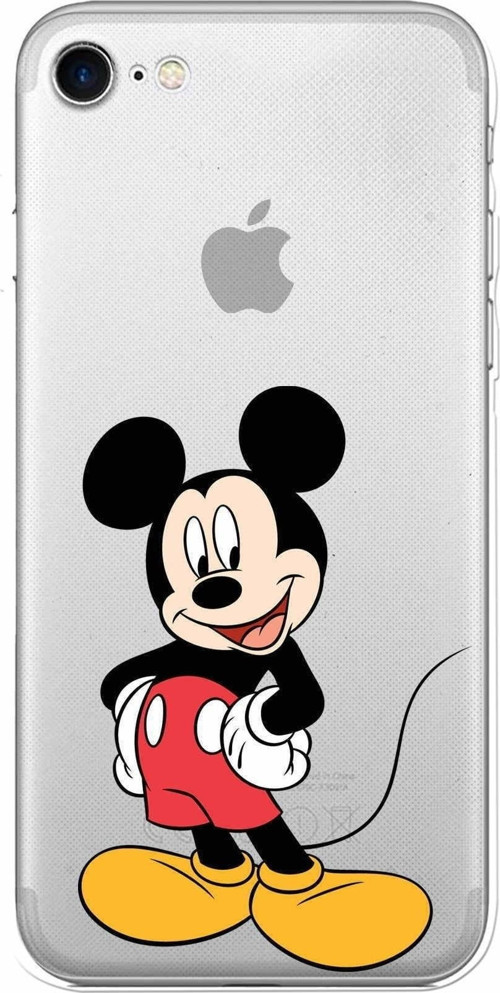 Apple Iphone 8 Uyumlu Kamera Korumalı Kapak Mickey Mouse Tasarımlışeffaf Kılıf