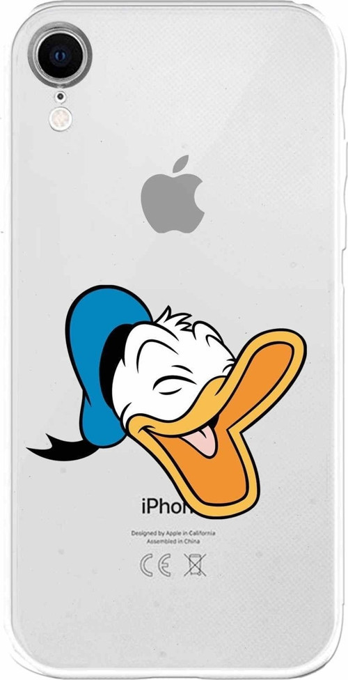 Apple Iphone Xr Uyumlu Kamera Korumalı Kapak Donald Duck Tasarımlışeffaf Kılıf