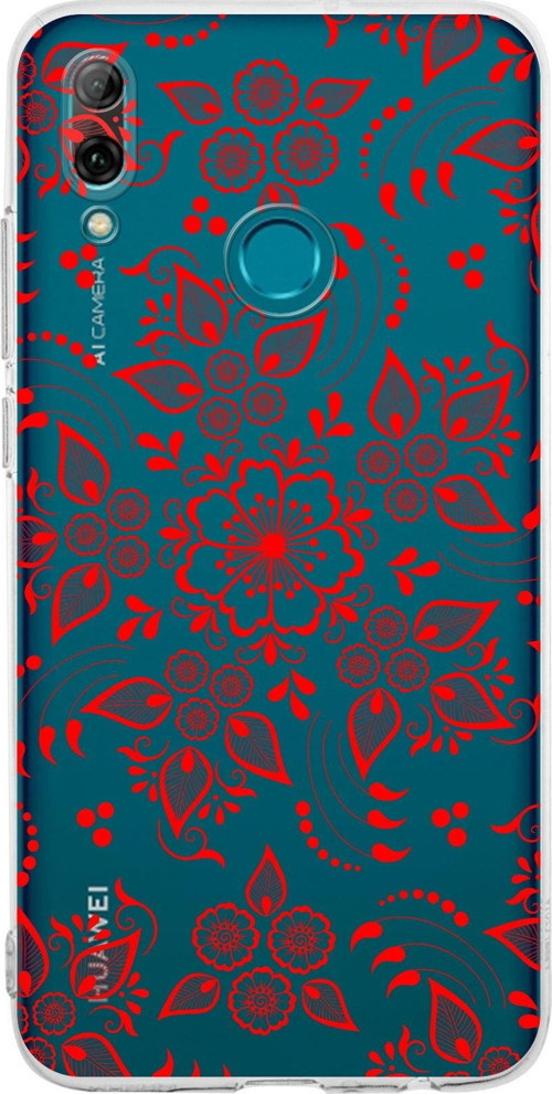 Huawei P Smart 2019 Kamera Korumalı Kapak Nostalji Desen Tasarımlı Şeffaf Kılıf