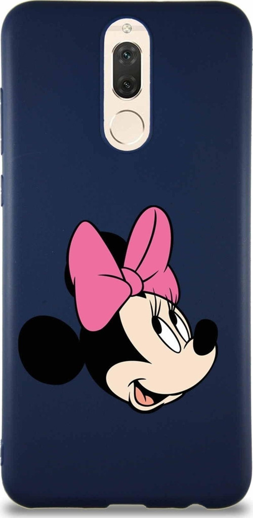 Huawei Mate 10 Lite Soft Premier Kapak Minnie Mouse-A Tasarımlı Silikon Kılıf - Lacivert