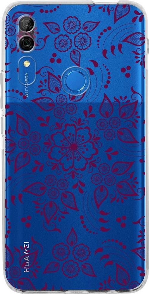 Huawei P Smart Z Kamera Korumalı Kapak Nostalji Desen Tasarımlı Şeffaf Kılıf