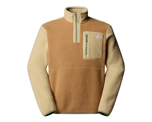 M Yumiori 1/4 Zip Erkek Outdoor Çeyrek Fermuarlı Polar Ceket NF0A883SEVO1 Kahverengi
