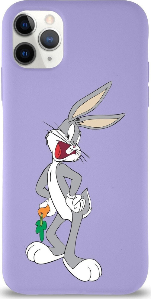 Iphone 11 Pro Uyumlu Lansman Kılıf Bugs Bunny Tasarımlı Altı Kapalı Içi Kadife Kaplı Kapak