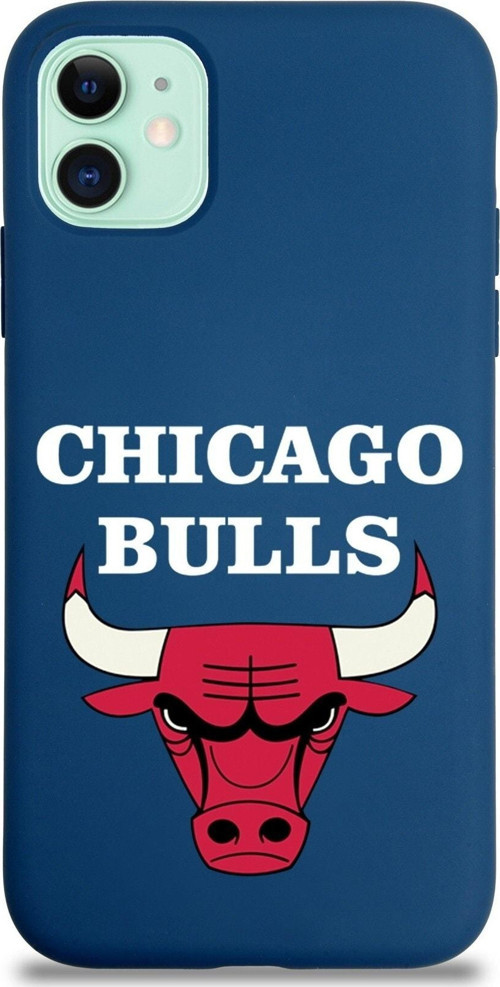 Iphone 11 Uyumlu Kılıf Chicago Bulls Tasarımlı Altı Kapalı Içi Kadife Kaplı Kapak