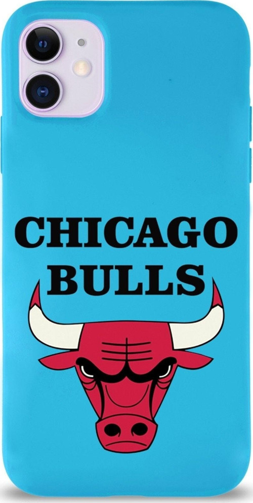 Iphone 11 Uyumlu Kılıf Chicago Bulls Tasarımlı Altı Kapalı Içi Kadife Kaplı Kapak