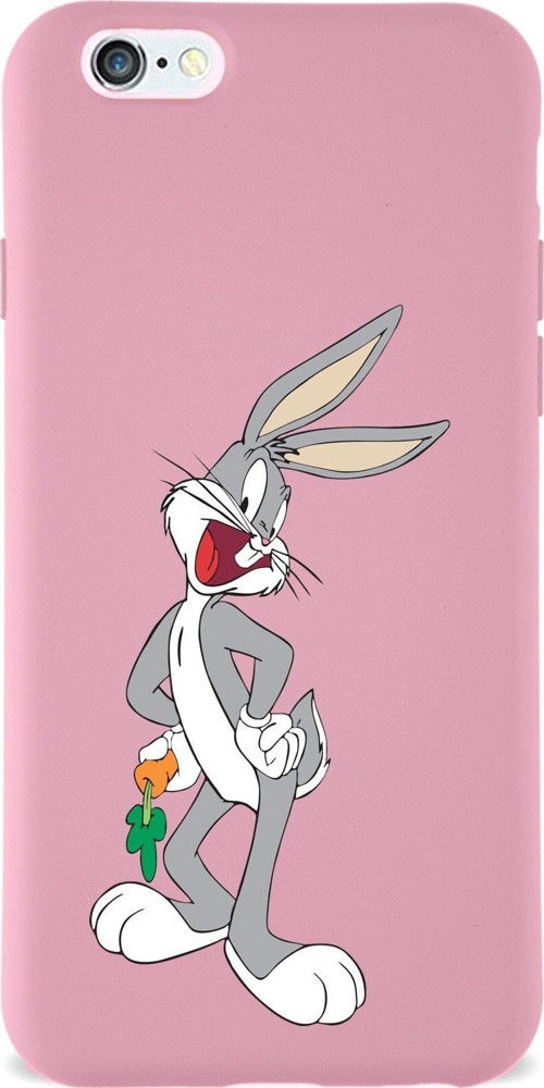 Iphone 6 Plus Uyumlu Lansman Kılıf Bugs Bunny Tasarımlı Altı Kapalı Içi Kadife Kaplı Kapak