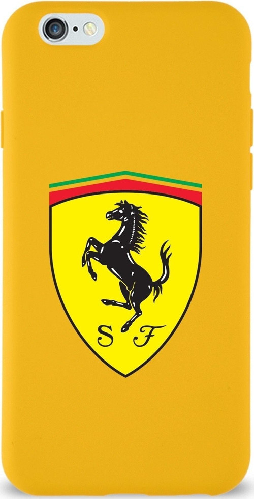 Iphone 6 Uyumlu Lansman Kılıf Ferrari Tasarımlı Altı Kapalı Içi Kadife Kaplı Kapak