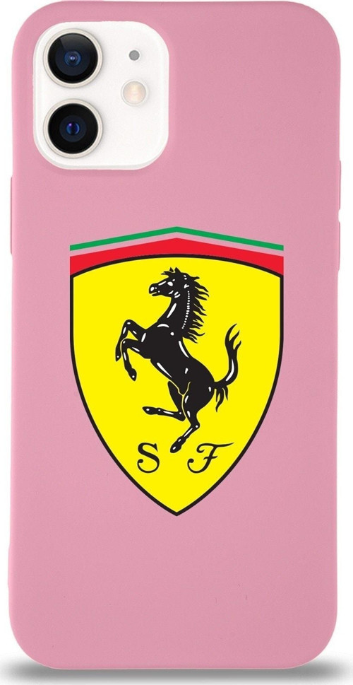 Iphone 12 Uyumlu Lansman Kılıf Ferrari Tasarımlı Altı Kapalı Içi Kadife Kaplı Kapak
